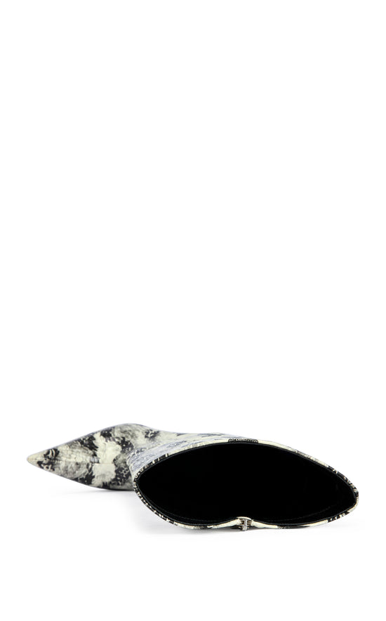 BARELY-WHITESNAKE STILETTO BOOT