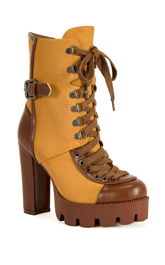 BARRINGTON-TAN BLOCK BOOTIE