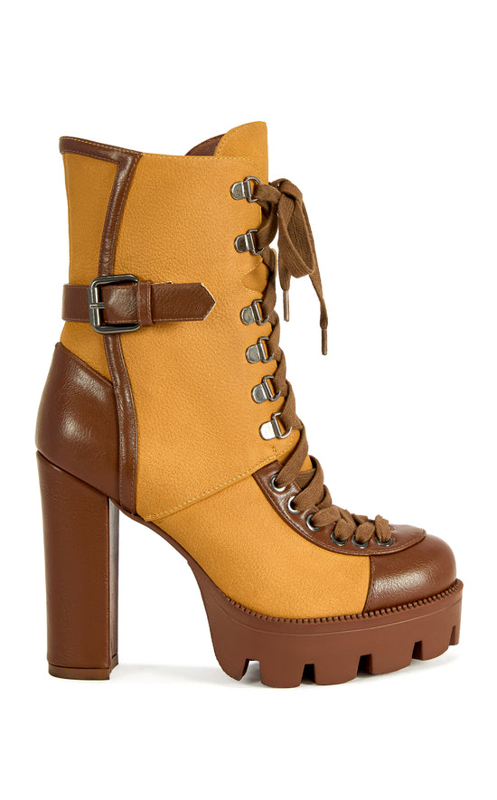 BARRINGTON-TAN BLOCK BOOTIE