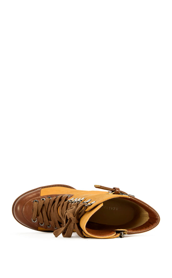 BARRINGTON-TAN BLOCK BOOTIE