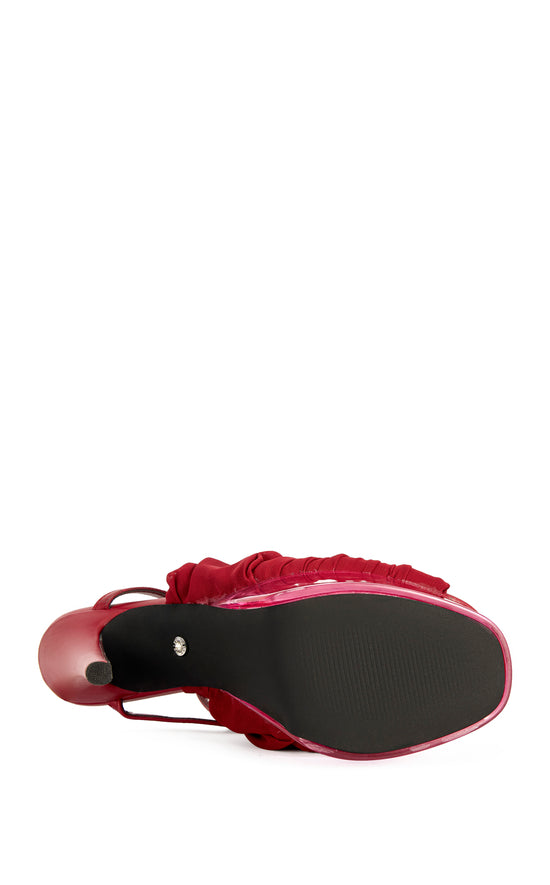 BEAUDEN-RED STILETTO SANDAL
