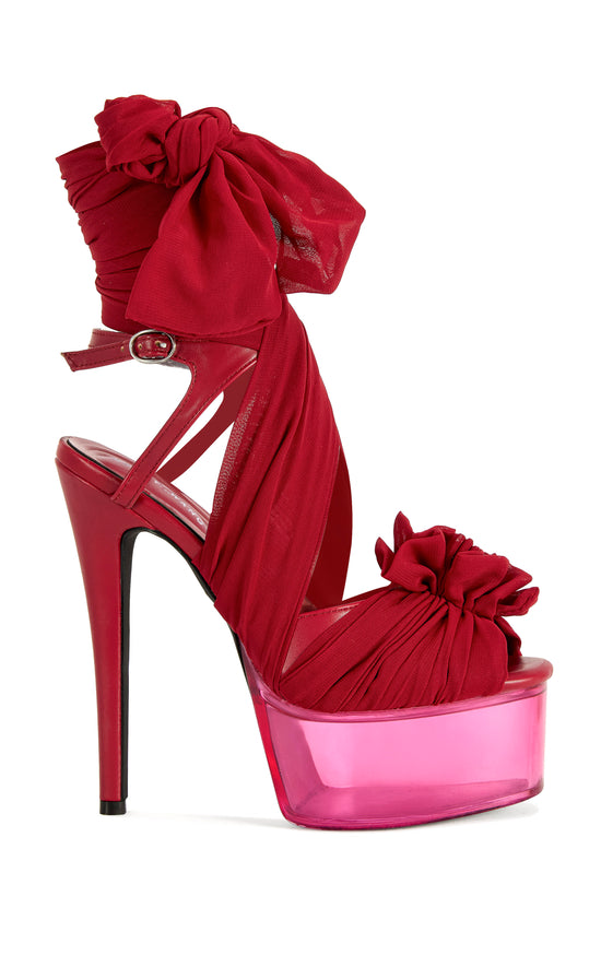 BEAUDEN-RED STILETTO SANDAL