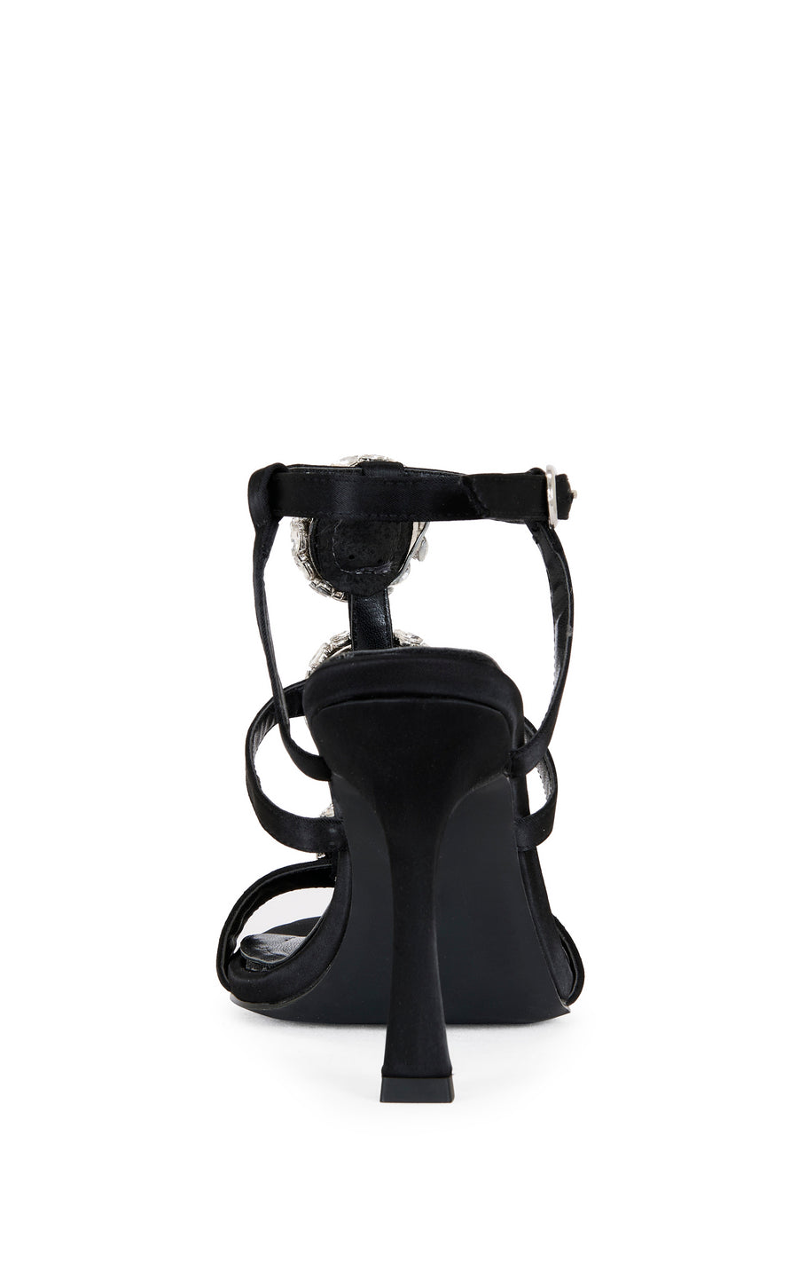 BESTELLA-BLACK JEWELLED STILETTO SANDAL