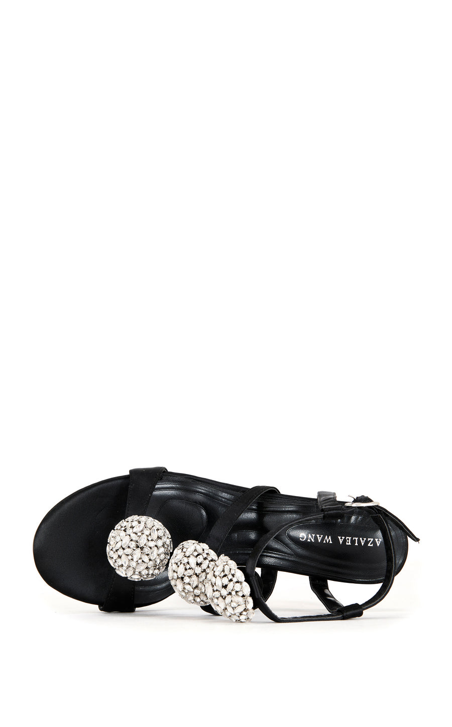 BESTELLA-BLACK JEWELLED STILETTO SANDAL