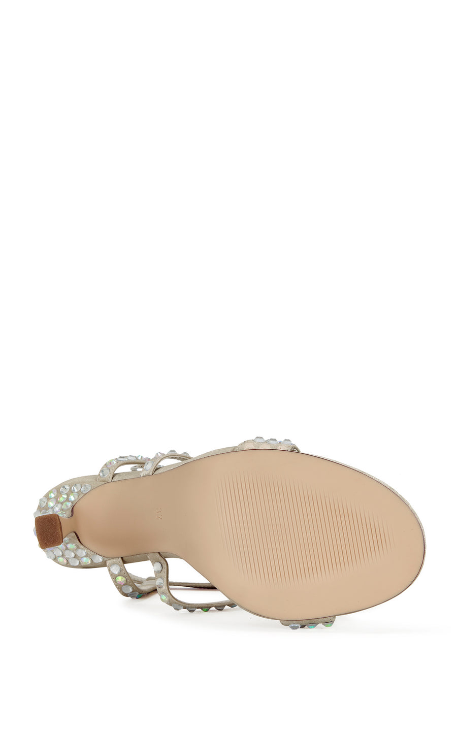 BESTELLA-CHAMPAGNE JEWELLED STILETTO SANDAL