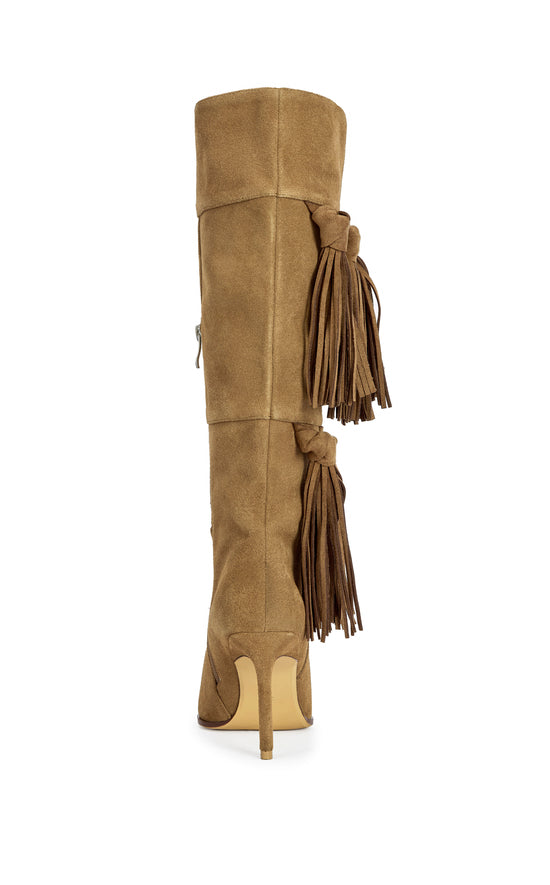 CABRERA-TAN STILETTO GENUINE LEATHER BOOT