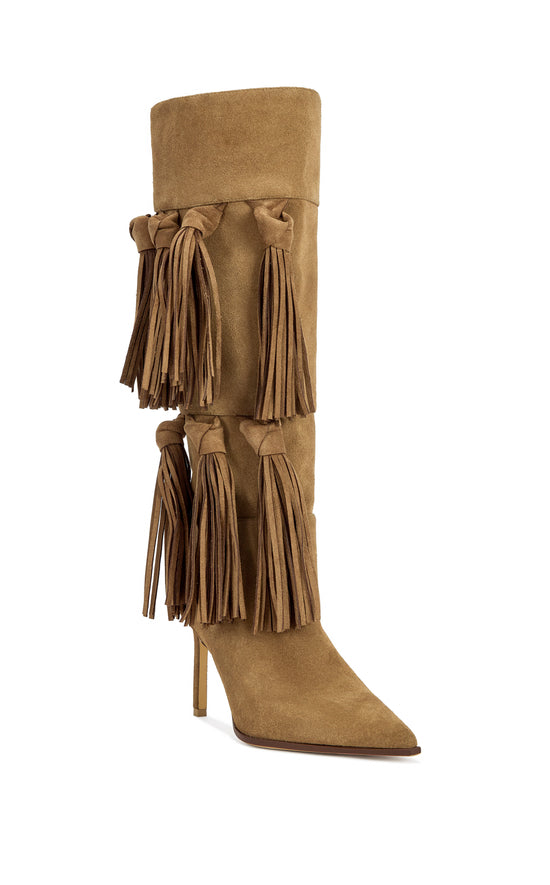 CABRERA-TAN STILETTO GENUINE LEATHER BOOT