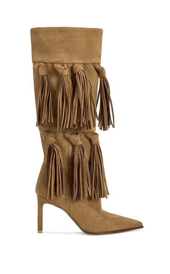 CABRERA-TAN STILETTO GENUINE LEATHER BOOT