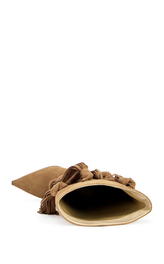 CABRERA-TAN STILETTO GENUINE LEATHER BOOT