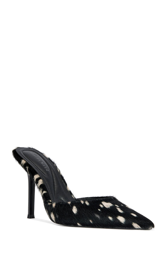 CAMBRIE-DEER GENUINE LEATHER STILETTO PUMP