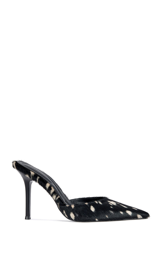CAMBRIE-DEER GENUINE LEATHER STILETTO PUMP