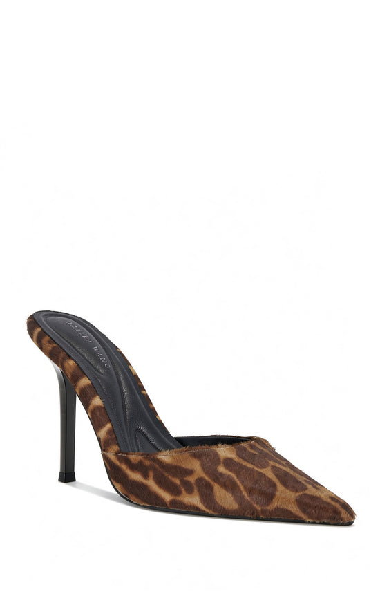 CAMBRIE-LEOPARD GENUINE LEATHER STILETTO PUMP
