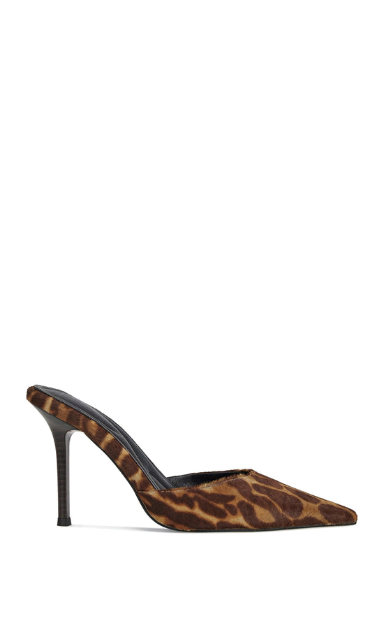 CAMBRIE-LEOPARD GENUINE LEATHER STILETTO PUMP