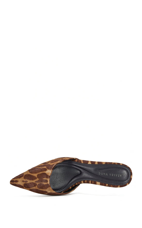 CAMBRIE-LEOPARD GENUINE LEATHER STILETTO PUMP