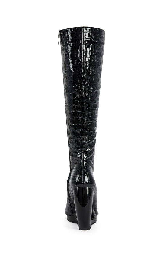 CAMILLA-BLACKCROC WEDGE BOOT