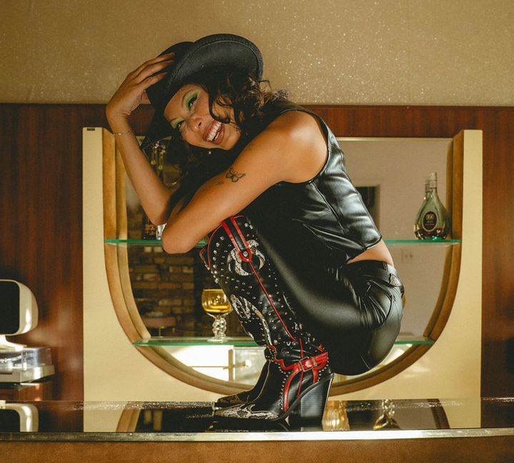 KAZUKI-OLIVE STILETTO BOOT