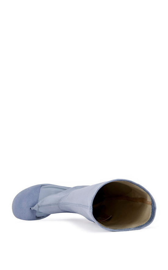 CECILE-LTBLUE STILETTO SANDAL BOOT