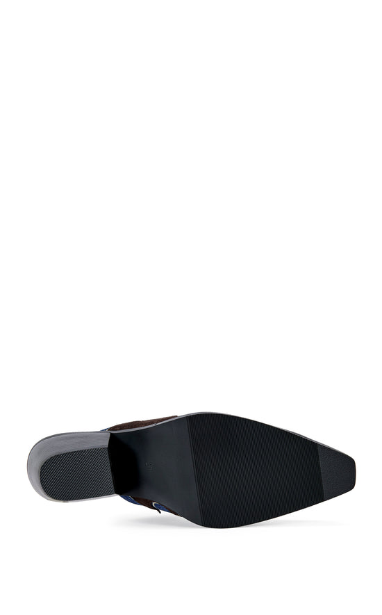 CECILY-DENIM WESTERN MULE