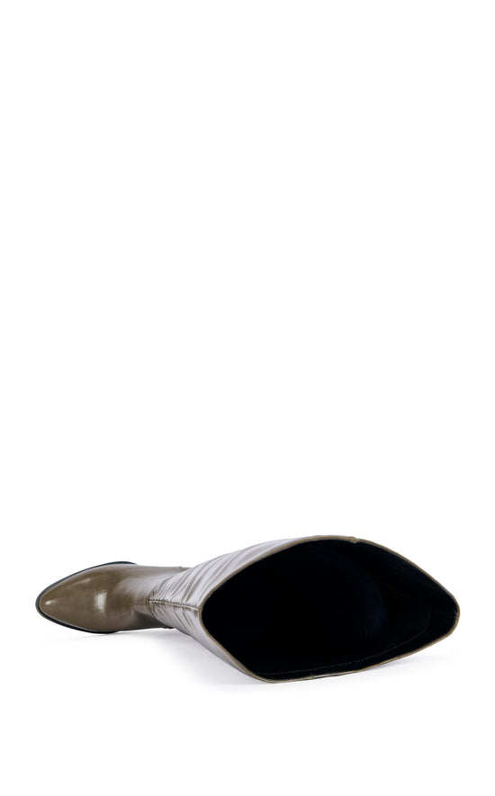CEZANNE-DKOLIVE BLOCK BOOT | AZALEA WANG