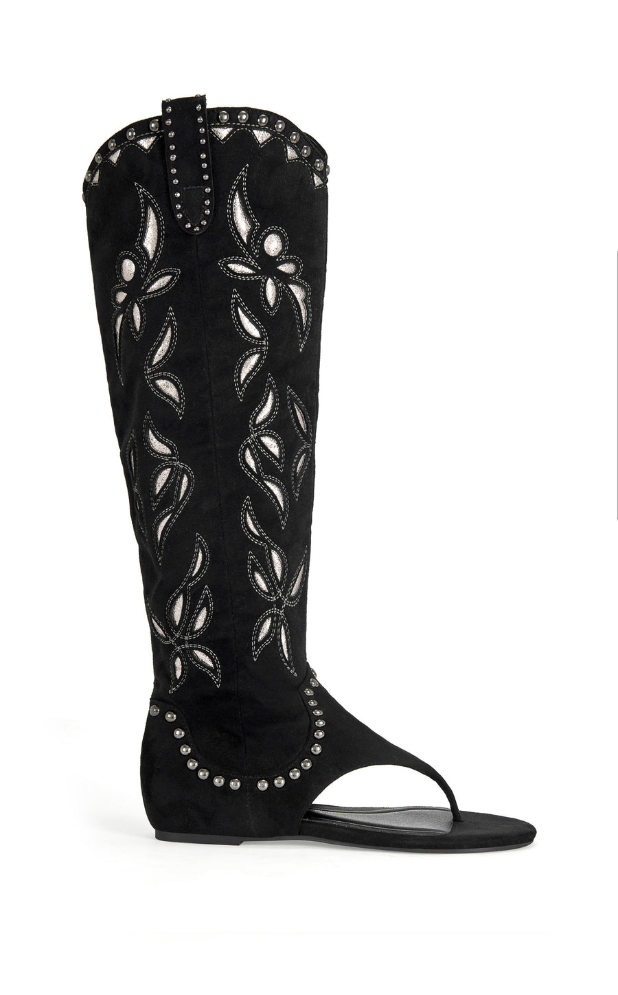CHANDANA-BLACK FLAT SANDAL | AZALEA WANG