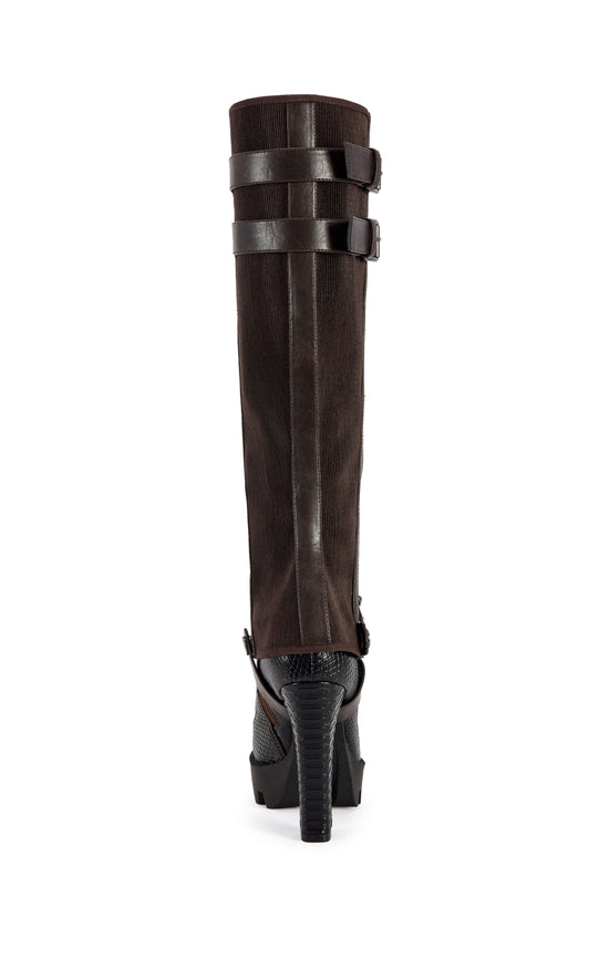 CINDER-ESPRESSO PLATFORM BLOCK BOOT