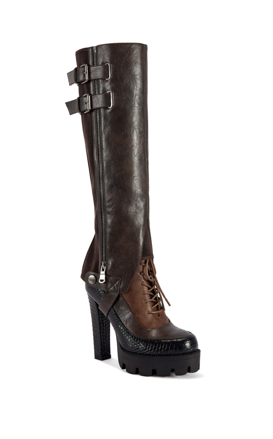 CINDER-ESPRESSO PLATFORM BLOCK BOOT