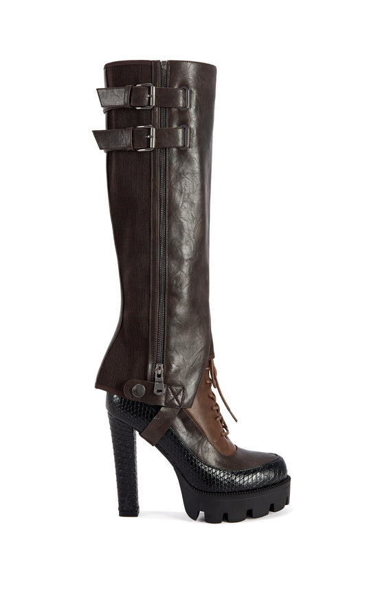 CINDER-ESPRESSO PLATFORM BLOCK BOOT