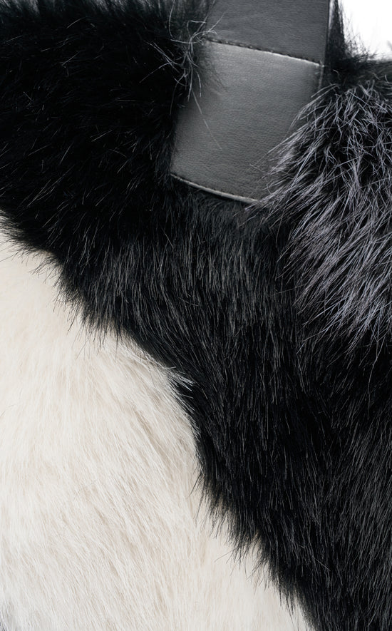 CONFIDANTE-GRAYMULTI FAUX FUR HANDBAG