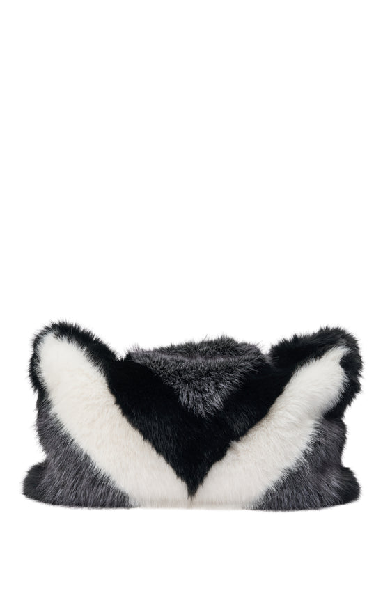 CONFIDANTE-GRAYMULTI FAUX FUR HANDBAG