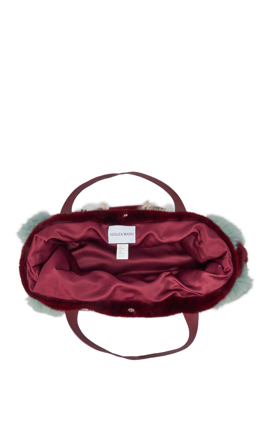 CONFIDANTE-MULTI FAUX FUR HANDBAG