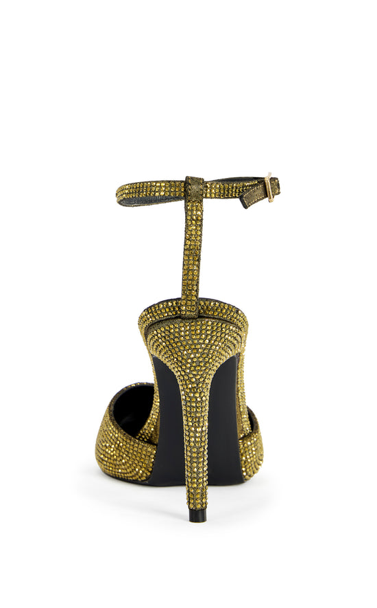 CORALINE-GOLD EMBELLISHED STILETTO PUMP