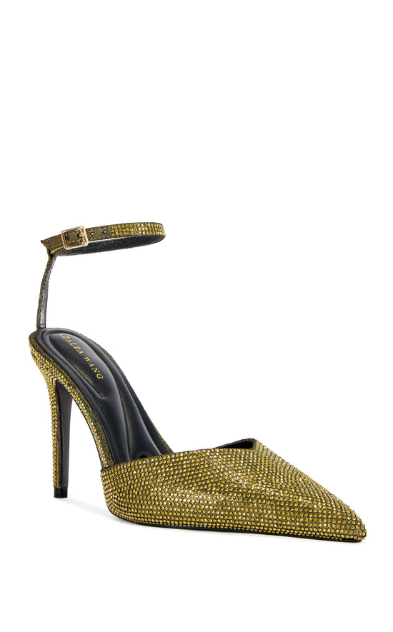 CORALINE-GOLD EMBELLISHED STILETTO PUMP