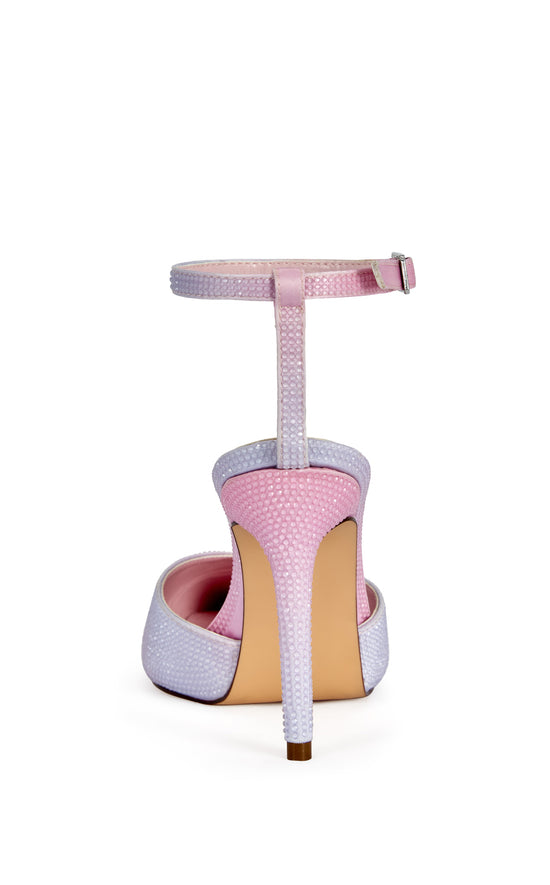 CORALINE-PINKOMBRE EMBELLISHED STILETTO PUMP