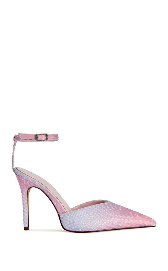 CORALINE-PINKOMBRE EMBELLISHED STILETTO PUMP