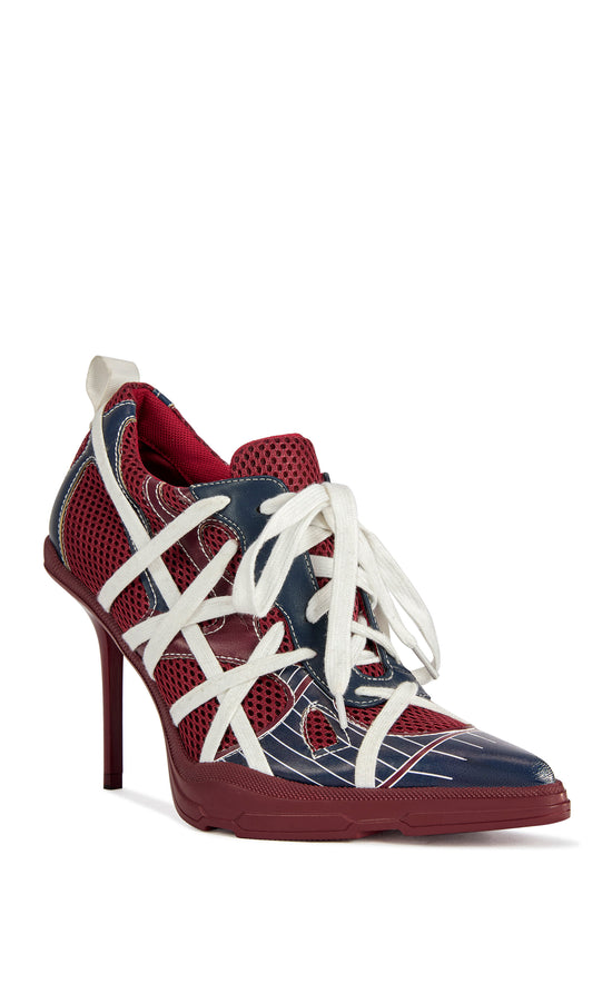 CROSSWALK-BURGUNDY SPORTY POINT-TOE STILETTO PUMP