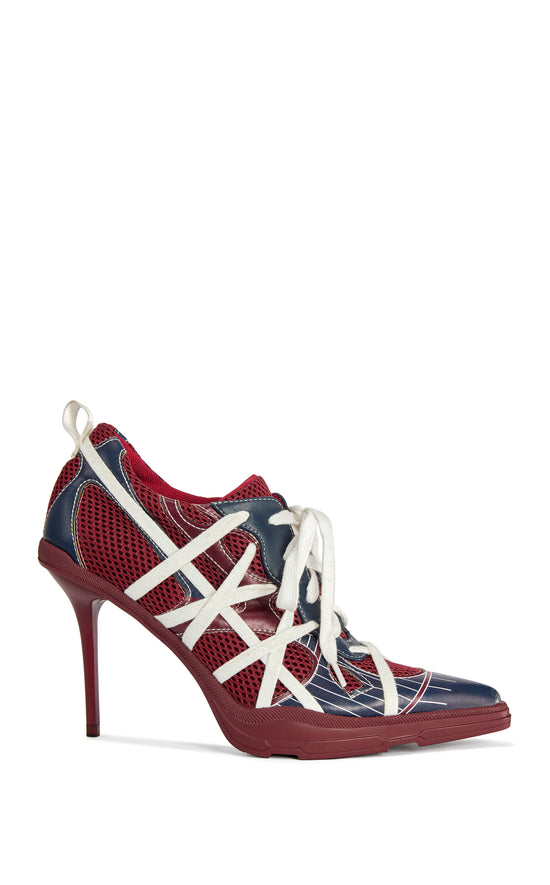 CROSSWALK-BURGUNDY SPORTY POINT-TOE STILETTO PUMP