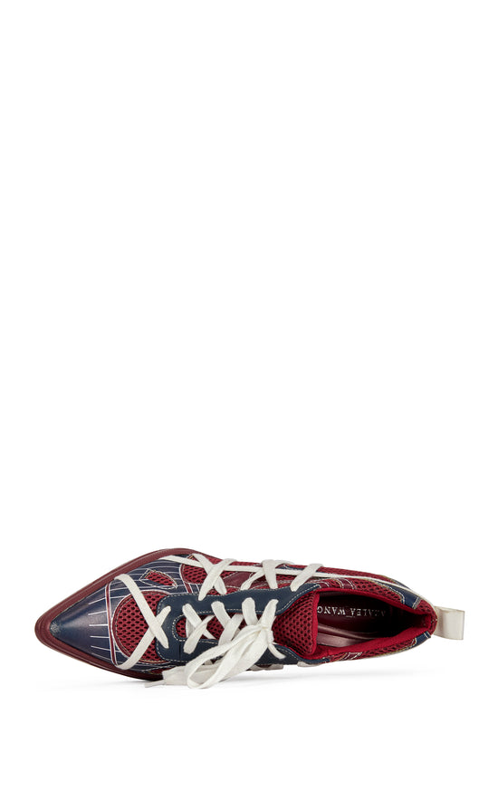 CROSSWALK-BURGUNDY SPORTY POINT-TOE STILETTO PUMP