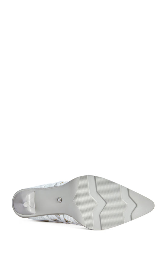 CROSSWALK-LTGREY SPORTY POINT-TOE STILETTO PUMP