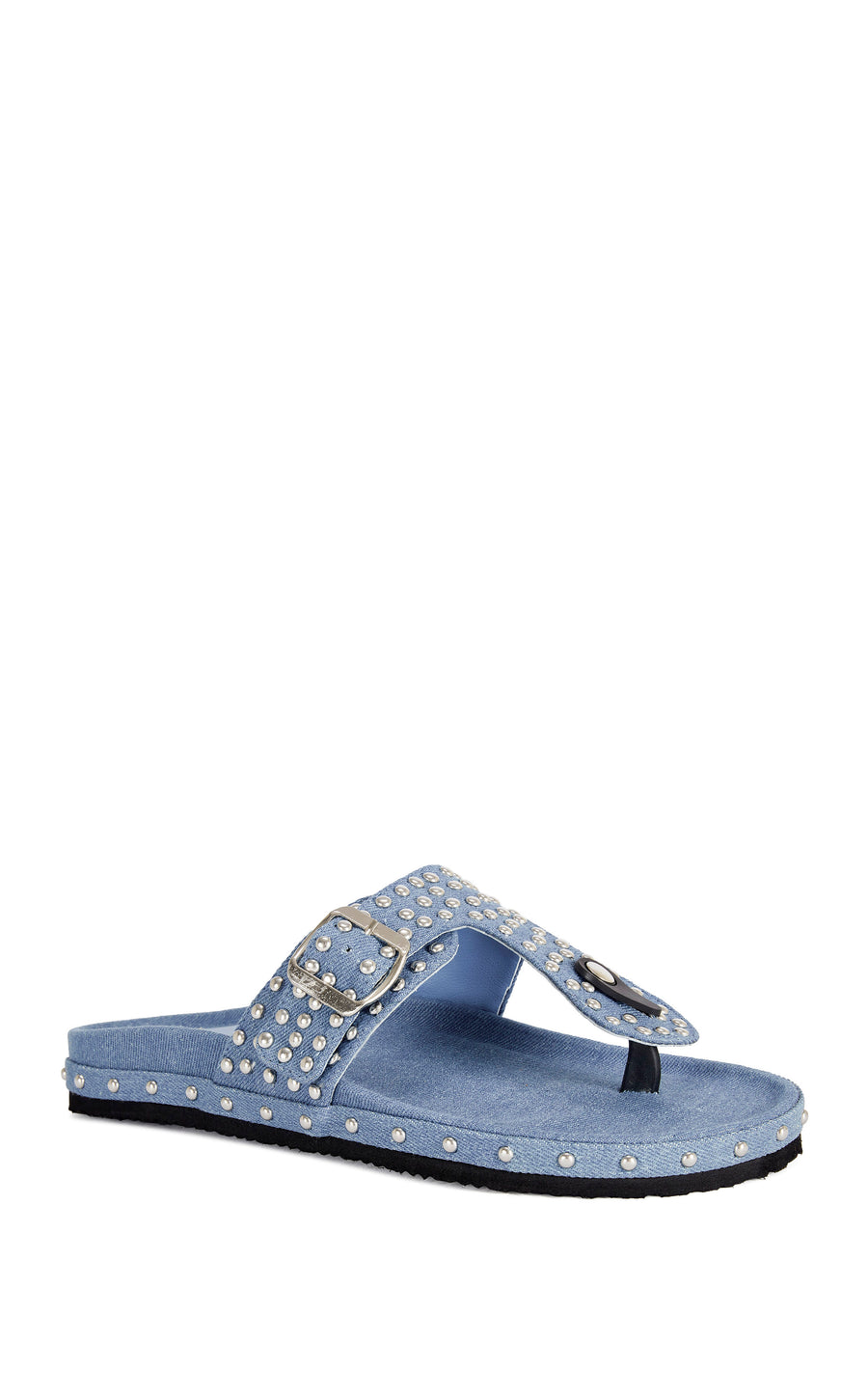 DAISYCHAIN-DENIM FLAT SANDAL | AZALEA WANG