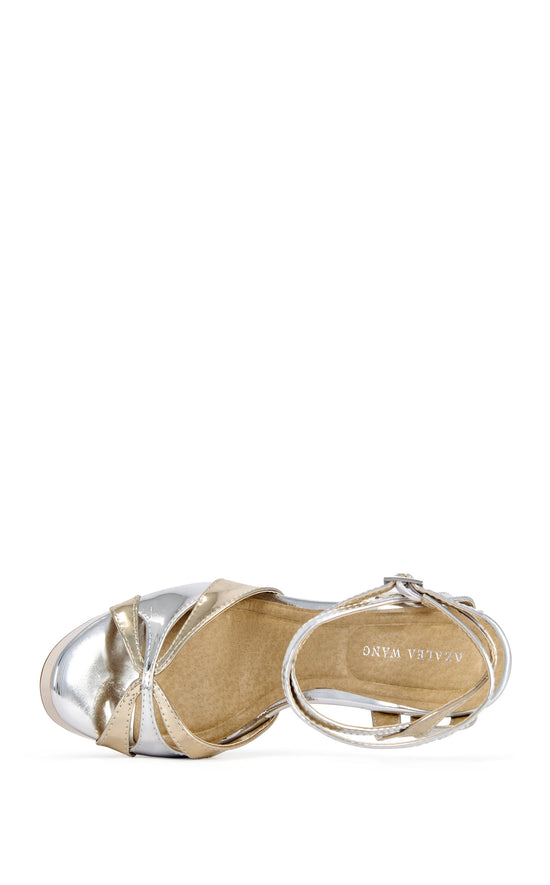 DANIRA-SILVERMULTI PLATFORM BLOCK SANDAL