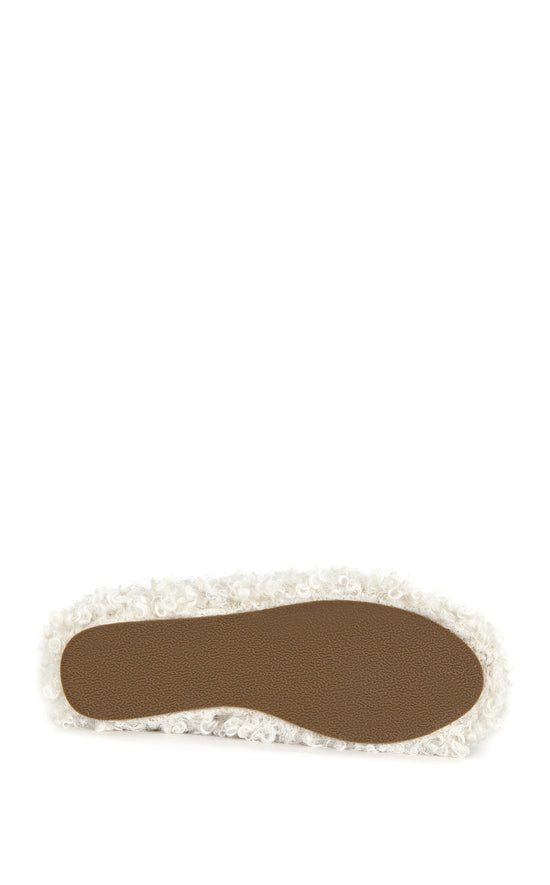 DARWINPOODLE-CREAM FLATFORM MULE