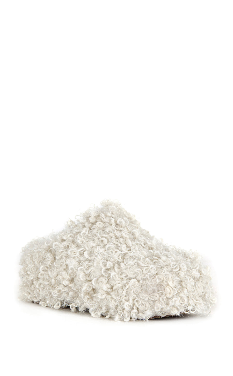 DARWINPOODLE-CREAM FLATFORM MULE