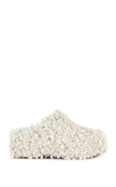 DARWINPOODLE-CREAM FLATFORM MULE | AZALEA WANG
