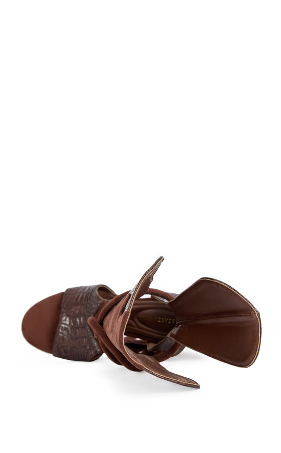DESIRE-BROWNMULTI LEOPARD WEDGE SANDAL