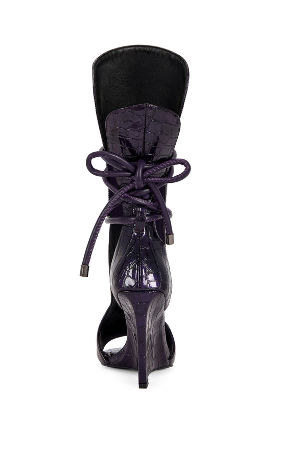 DOUMA-PURPLECROC WRAP-AROUND WEDGE SANDAL BOOTIE