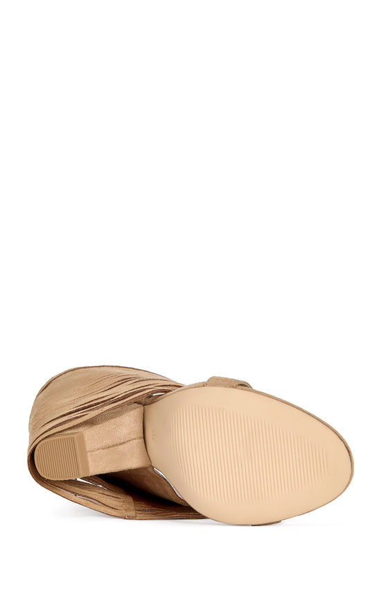 DREIA-CAMEL BLOCK SANDAL