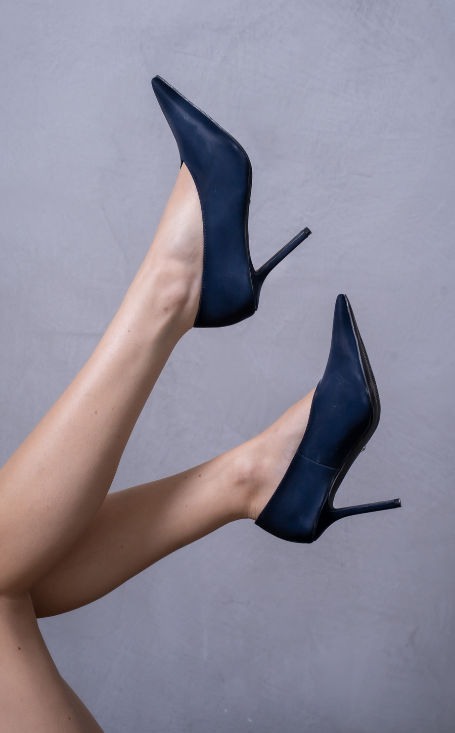 PATRICC-NAVY LIQUID LUXE STILETTO PUMP