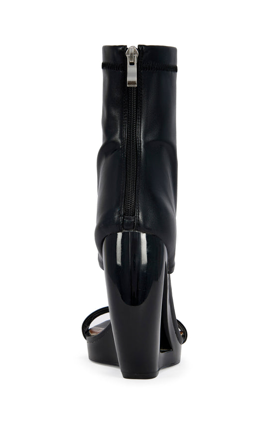 DUMISANI-BLACK WEDGE SANDAL