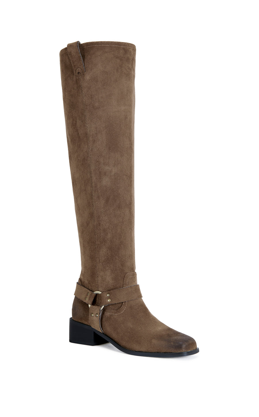 EATHELIN-BROWN OVER THE KNEE MOTO BOOT