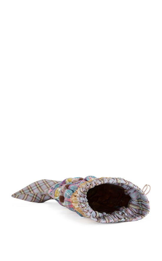 ELODIE-PINKMULTI PLAID STILETTO BOOT